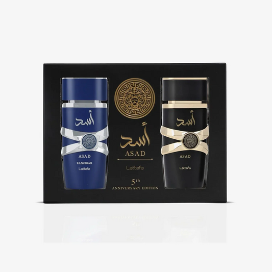 KIT Asad Black + Zanzibar – Lattafa (100ml cada)